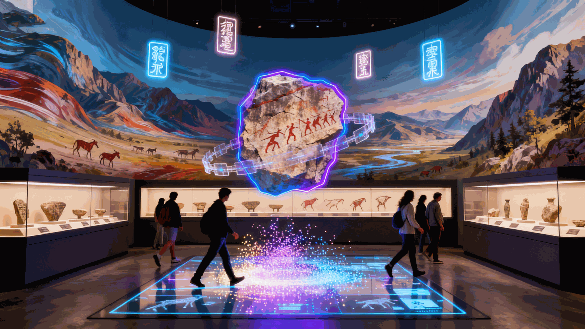数字展览:虚实共生展厅板块